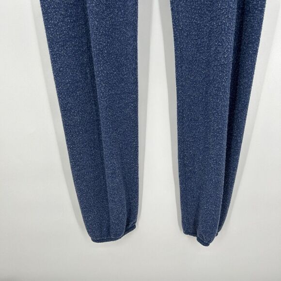JUNK FOOD Blue Reverse Fleece Waist Tie Pull On Jogger Pants Size Medium - Picture 4 of 6